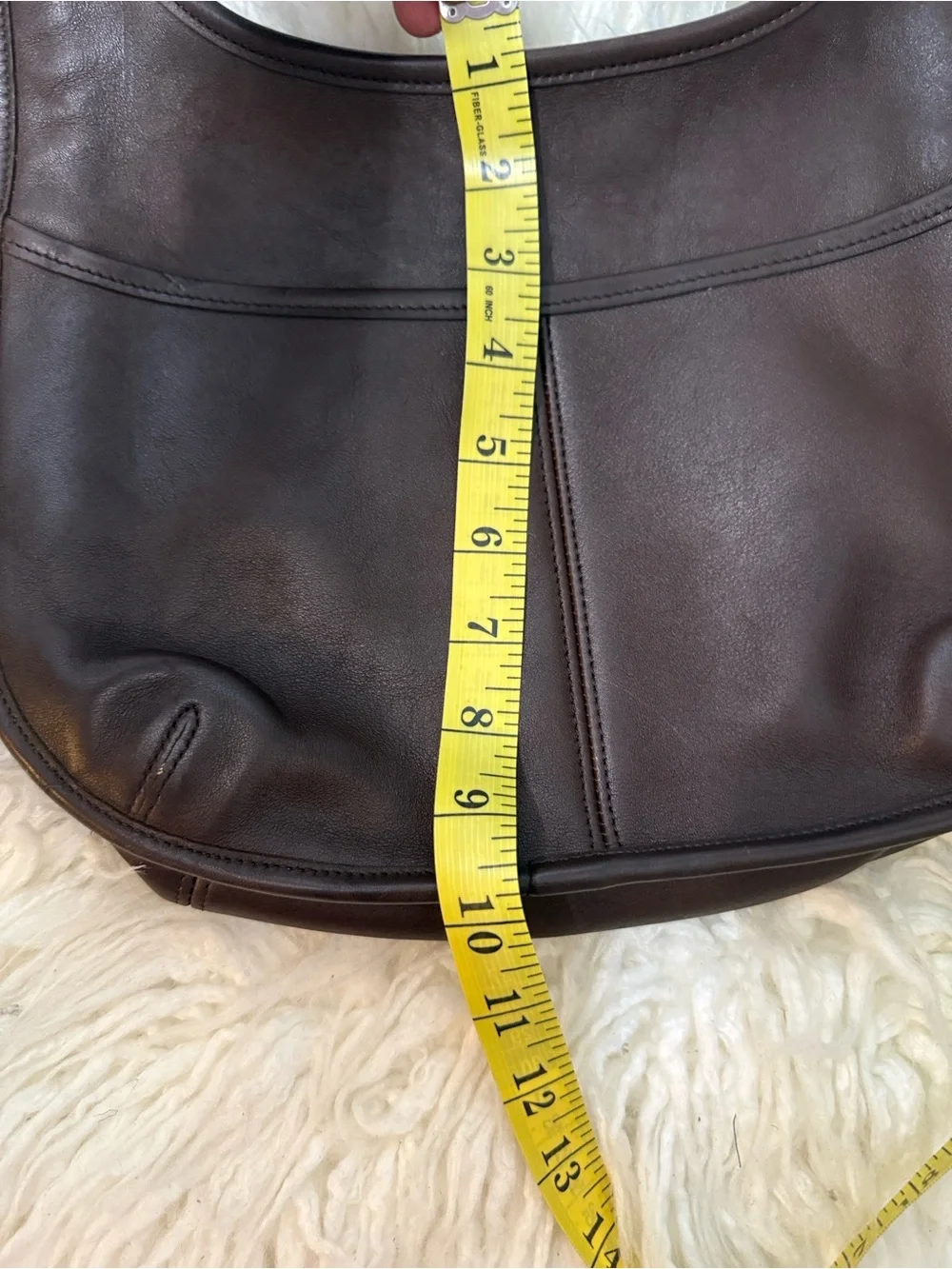 Coach Ergo 9033 Brown Leather Hobo Shoulder Bag